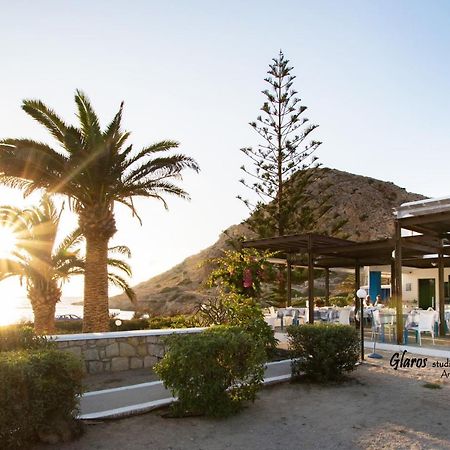 Appartamento Glaros Luxury Studio On The Beach Arkasa Esterno foto